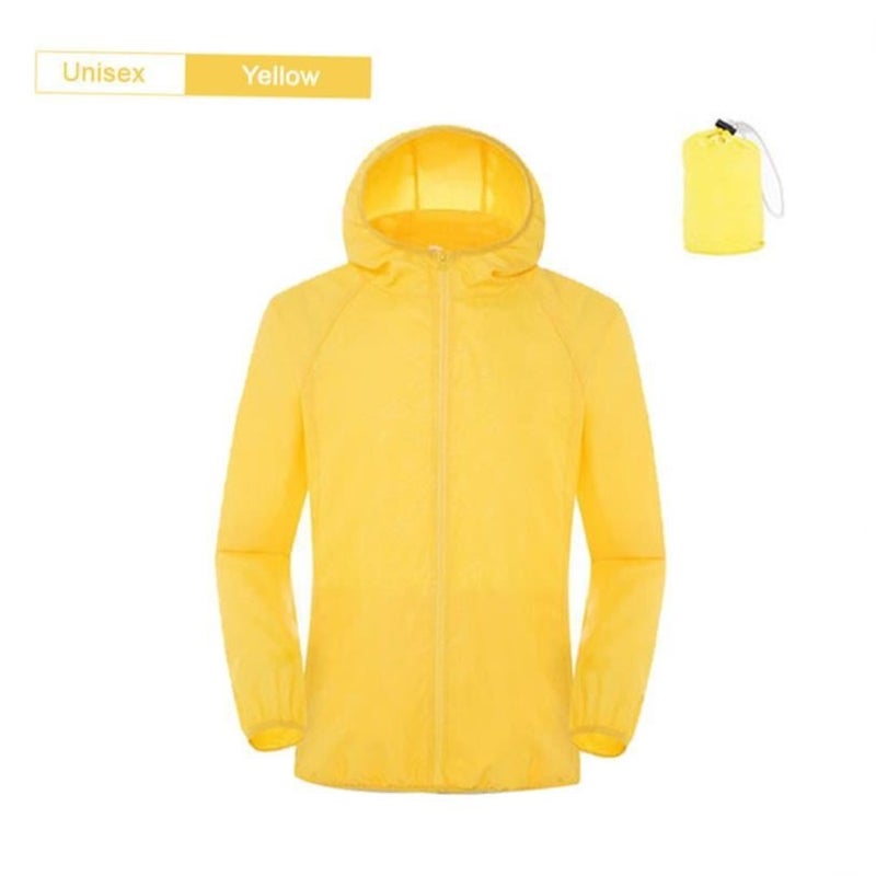 Camping Rain Jacket Men Women Waterproof Sun Protection Coat - Image 1